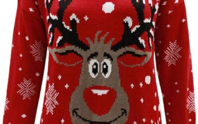 Girls Reindeer Christmas Jumper