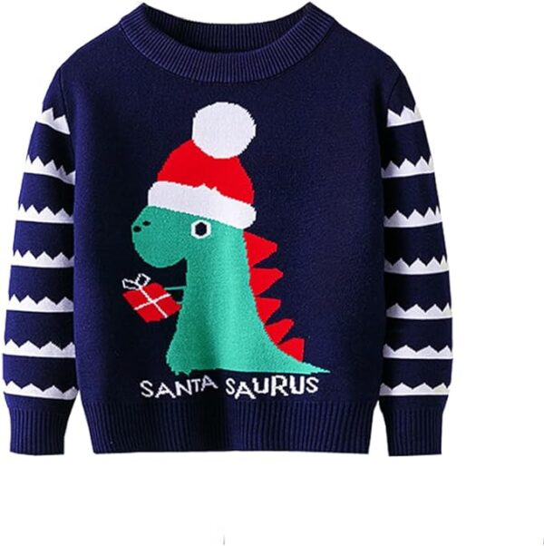 dinosaur christmas jumper