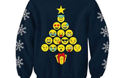 Kids Emoji Christmas Jumper