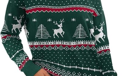 V Neck Christmas Jumper