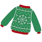 green-christmas-jumper-icon