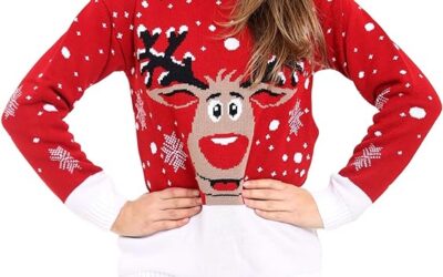 Ladies Reindeer Jumper