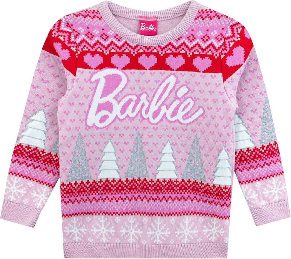 Official Barbie Christmas Jumper For Girls