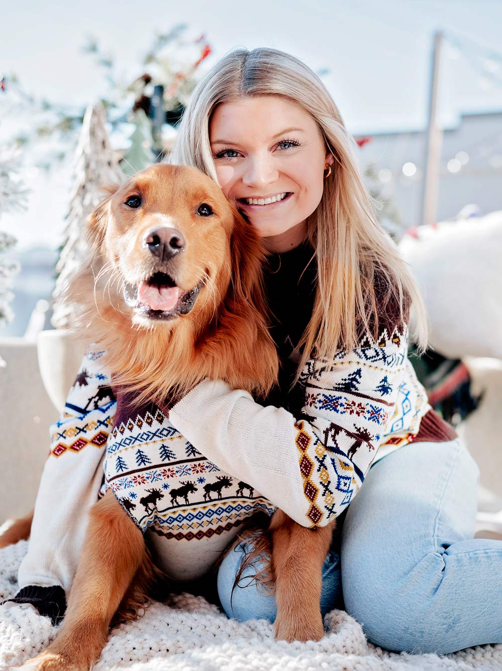 Scandinavian Christmas Dog Jumper