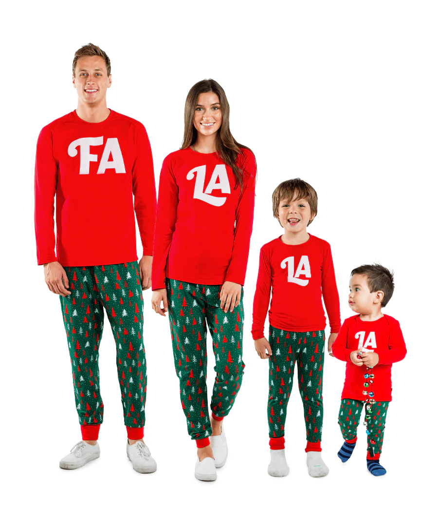 Fa La La Family Christmas Jumpers: Simple and Sweet