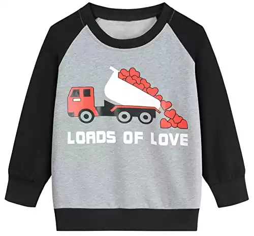 Loads Of Love Kids Valentines Day Sweatshirt